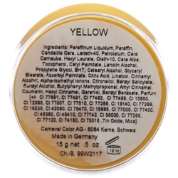 Carneval Color Fettschminke Gelb Dose 15ml