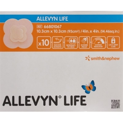 Allevyn Life Adhäsiver Silikonschaumverband 10.3x10.3cm 10 Stück
