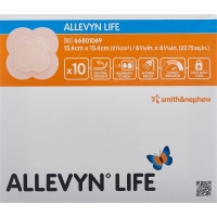 Allevyn Life Adhäsiver Silikonschaumverband 15.4x15.4cm 10 Stück