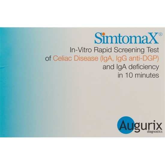 Simtomax GlutenCHECK rapid celiac disease test with accessories