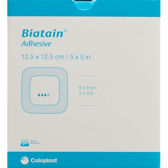 Biatain Adhesive Schaumverband 12.5x12.5cm 10 Stück buy online
