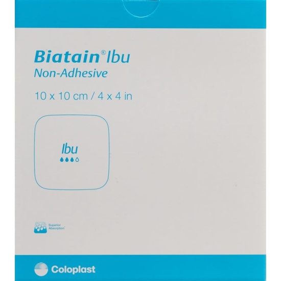 Biatain Ibu Non-Adhesive Schaumverband 10x10cm 5 Stück buy online