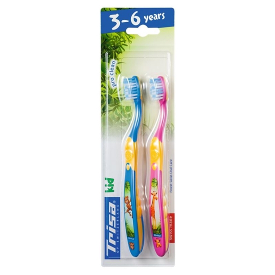 Trisa Kinderzahnbürste Kid Duo 2 Stück buy online