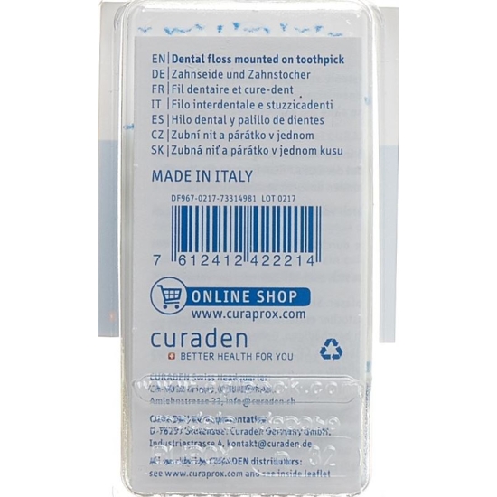 Curaprox DF 967 Flosspic Zahnstocher+ Seide 30 Stück buy online