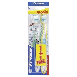 Trisa Intensive Care Zahnbürste Medium Duo 2 Stück