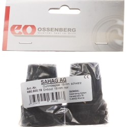 Sahag crutch caps 19mm black 1 pair