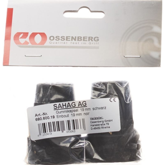 Sahag crutch caps 19mm black 1 pair buy online