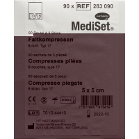 MediSet Faltkompressen Typ 17 8-fach 5x5cm 3 Stück