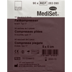 MediSet Faltkompressen Typ 17 8-fach 5x5cm 3 Stück