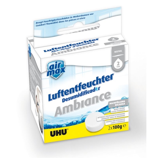 Uhu Airmax Luftentfeuchter Tabs Neutral 2x 100g buy online