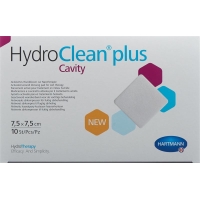 Hydroclean Plus Wundkissen 7.5x7.5cm Cavity 10 Stück