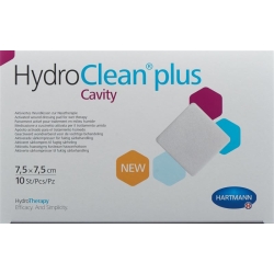 Hydroclean Plus Wundkissen 7.5x7.5cm Cavity 10 Stück