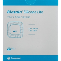 Biatain Silicone Lite Schaumverband 7.5x7.5cm 10 Stück