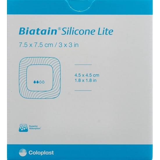 Biatain Silicone Lite Schaumverband 7.5x7.5cm 10 Stück buy online
