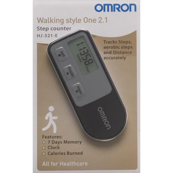 Omron Walking Style One 2.1 Schrittzähler Schwarz buy online