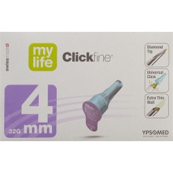 Mylife Clickfine Pen Nadeln 32g 4mm Box 100 Stück