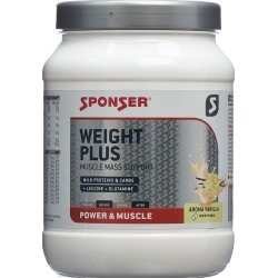 Sponser Weight Plus vanilla powder can 900 g
