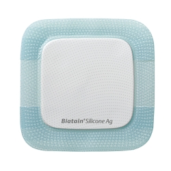 Biatain Silicone Foam Dressing Ag 12.5x12.5cm self-adhesive 5 pcs