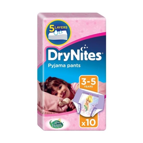 Huggies diapers Drynites Night Girl 3-5 years 10 pcs