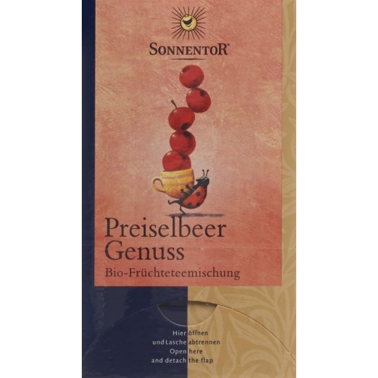 Sonnentor cranberry enjoy tea 18 pcs