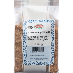 Morga flaxseed golden yellow Bio 275 g Btl