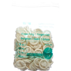 Gribi finger cots latex L sterile 100 pcs