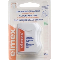 elmex dental floss waxed 50m