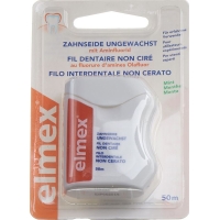 elmex dental floss 50m unwaxed
