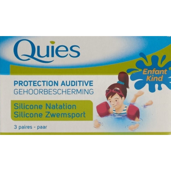 Quies water silicone ear protection Children 3 pairs