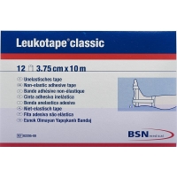 Leukotape classic economy strapping tape 10mx3.75cm white 12 pcs
