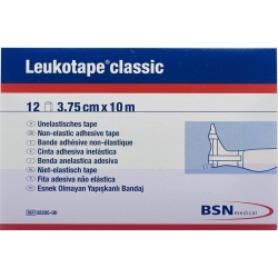 Leukotape classic economy strapping tape 10mx3.75cm white 12 pcs