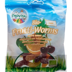 Ökovital Frutti Worms Gelatine 100 g