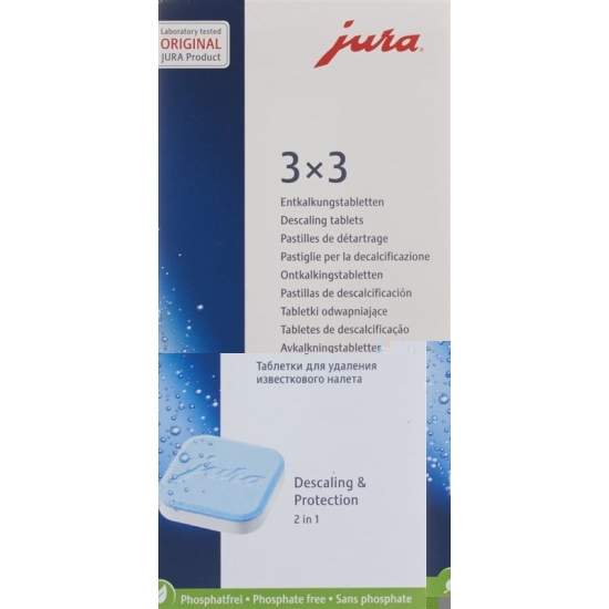 Jura Entkalkungstabletten pack for 3 Entkalkungen