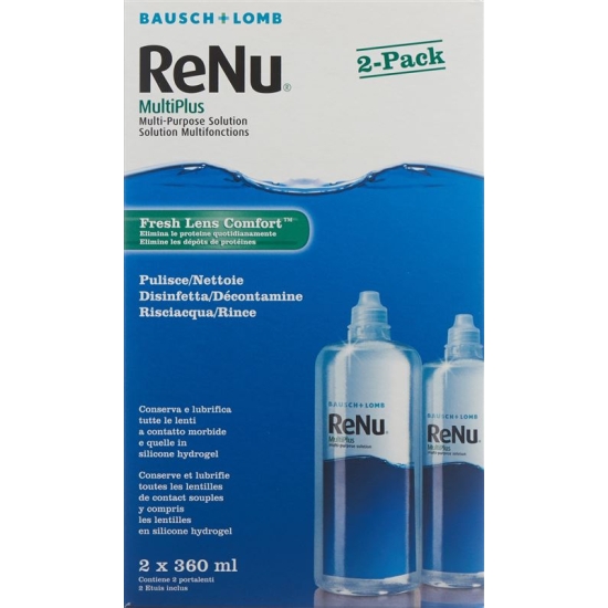 Bausch Lomb Renu MultiPlus Twin Box 2 x 360ml buy online