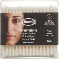 Flawa premium cotton swab Ds 200 pcs