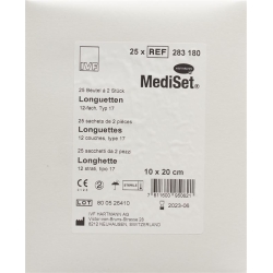 Mediset IVF longuettes Type 17 10x20cm 12 fold sterile 25 x 2 pcs