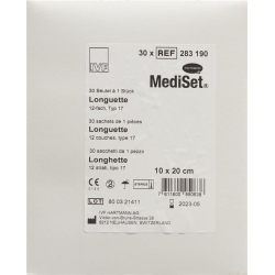Mediset IVF longuettes Type 17 10x20cm 12 fold sterile 30 x