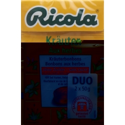 Ricola herbal sweets without sugar Box 2 x 50 g