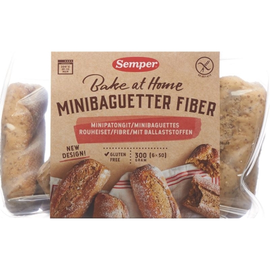Semper Baguettine Fiber gluten free 6 x 50 g