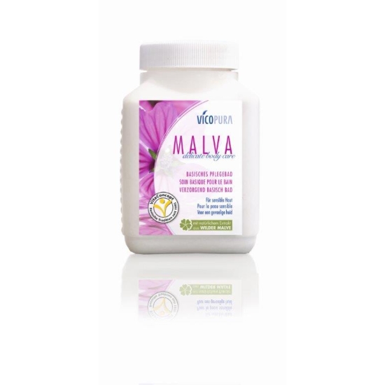 Vicopura alkaline bath Malva PLV delicate body care 600g