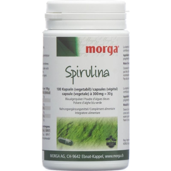 Morga Spirulina Vegicaps 100 pcs
