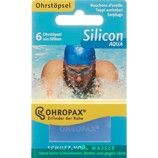 Ohropax silicone Aqua 6 pcs