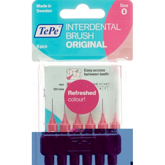 TePe Interdental Brush 0.4mm pink Blist 6 pcs