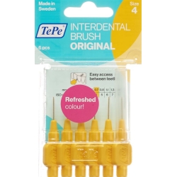 TePe Interdental Brush 0.7mm yellow Blist 6 pcs