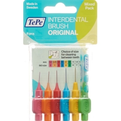 TePe interdental brush assorted 6 pieces Blist