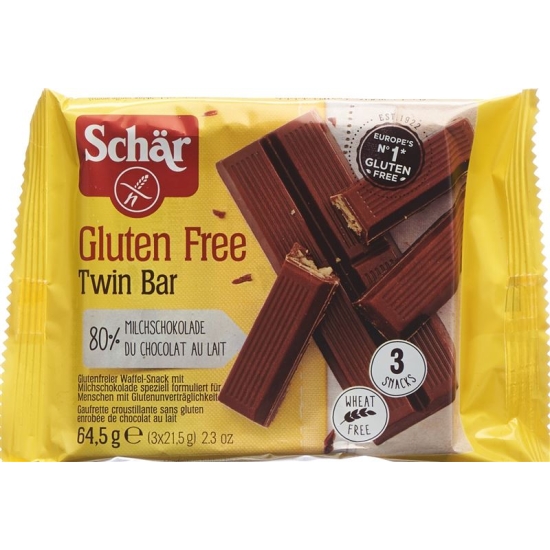 Twin archipelago bar snack with chocolate gluten-free 3 x 21.5 g
