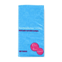 Funny handkerchiefs 4 layers of 10 pieces of 24 x 10 pcs