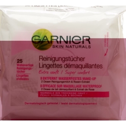 Garnier Skin Naturals cleaning cloths for normal to dry skin 25 pcs