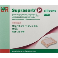 Suprasorb P silicone border 10x10cm 10 pcs
