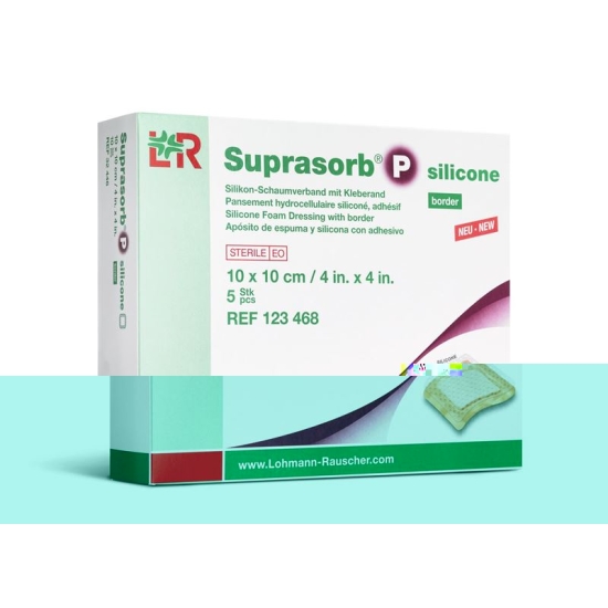 Suprasorb P silicone border 15x15cm 5 pcs
